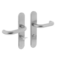 Intersteel Deurkruk Rond op Schild WC 63/8mm RVS Geborsteld Intersteel Deurkruk Rond op Schild WC 63/8mm RVS Geborsteld