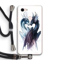Yin Yang Dragons: Pixel 3 XL Transparant Hoesje met koord