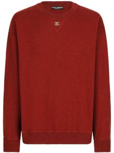 Dolce & Gabbana pull en cachemire à logo DG - Rouge