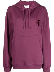 Nanushka hoodie Ever à logo brodé - Violet