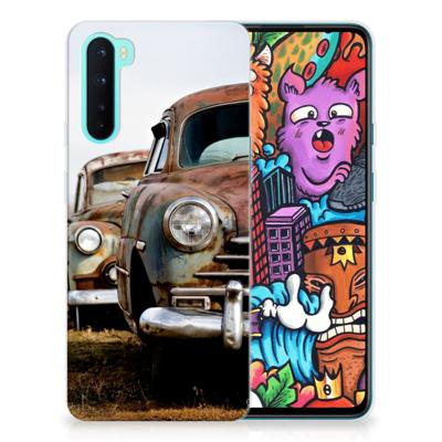 OnePlus Nord | Siliconen hoesje | met foto Vintage Auto
