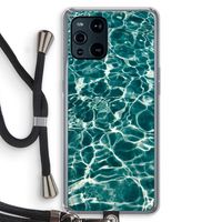 Weerkaatsing water: Oppo Find X3 Pro Transparant Hoesje met koord