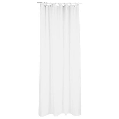Douchegordijn - wit - polyester - 180 x 200 cm - inclusief ringen
