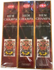 Hem Champa wierook omverpakking 12 pakjes totaal 180 gram