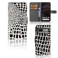 Google Pixel 7A | Telefoonhoesje | Met pasjeshouder | Slangenprint