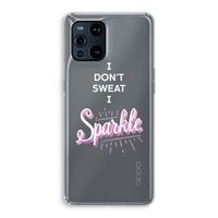 Sparkle quote: Oppo Find X3 Pro Transparant Hoesje