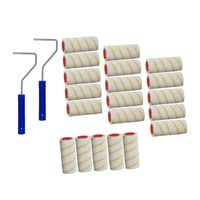 20x verfrollers / vachtrollers incl 2 rollerbeugels 10 cm 20x verfrollers / vachtrollers incl 2 rollerbeugels 10 cm