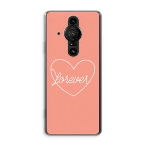 Forever heart: Sony Xperia Pro-I Transparant Hoesje