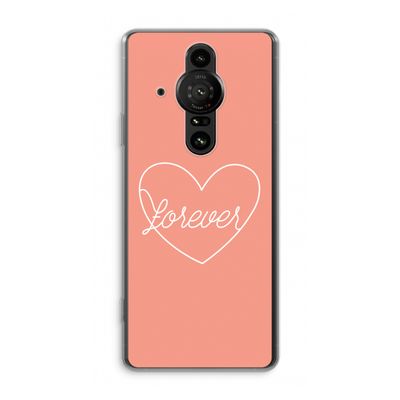 Forever heart: Sony Xperia Pro-I Transparant Hoesje