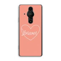 Forever heart: Sony Xperia Pro-I Transparant Hoesje