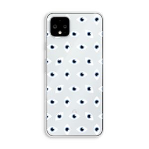 Eyes pattern: Pixel 4 XL Transparant Hoesje