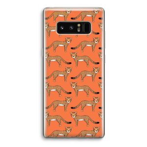 Cheetah: Samsung Galaxy Note 8 Transparant Hoesje