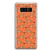 Cheetah: Samsung Galaxy Note 8 Transparant Hoesje