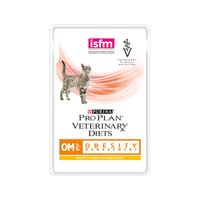 Purina Pro Plan Veterinary Diets OM Obesity Management - Kat - Pouch Kip - 10 x 85 g - thumbnail