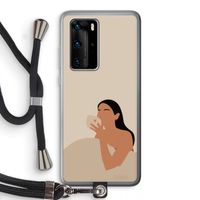 Fresh coffee: Huawei P40 Pro Transparant Hoesje met koord