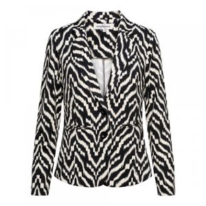 &Co - Zwart Blazer print - Maat M