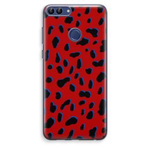 Red Leopard: Huawei P Smart (2018) Transparant Hoesje