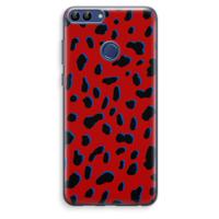 Red Leopard: Huawei P Smart (2018) Transparant Hoesje