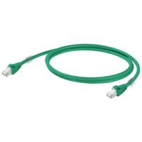 Weidmüller 1251590500 RJ45 Netwerkkabel, patchkabel CAT 6A S/FTP 50.00 m Groen Vlambestendig 1 stuk(s)
