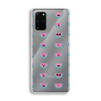 Smiley watermeloenprint: Samsung Galaxy S20 Plus Transparant Hoesje