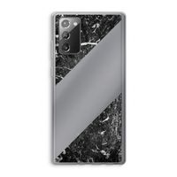 Zwart marmer: Samsung Galaxy Note 20 / Note 20 5G Transparant Hoesje
