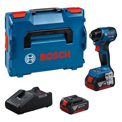 Bosch Blauw GDR 18V-220 C Professional | Accu Slagschroevendraaier | met Bluetooth-module | 2 x 5.0 Ah Accu + lader | In L-Boxx 136 - 06019L6003