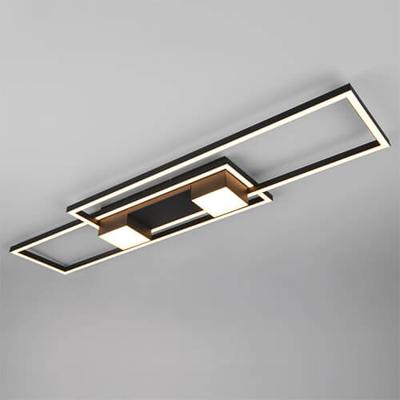 Trio Led plafondlamp 100x28Albany zwart - 647710432