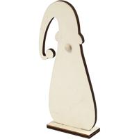 Creativ Company Kerstkabouter, h: 15 cm, d: 2,4 cm, b: 7 cm, dikte 3 mm, 1 stuk