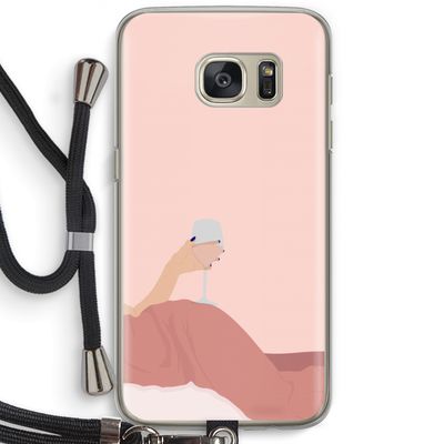 Wine: Samsung Galaxy S7 Transparant Hoesje met koord