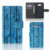 Samsung Galaxy J7 2016 | Book Style Case | Wood Blue Samsung Galaxy J7 2016 | Book Style Case | Wood Blue
