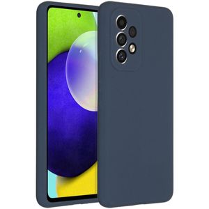 Accezz Liquid Silicone voor Samsung Galaxy A53 Telefoonhoesje Blauw