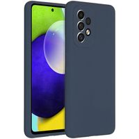 Accezz Liquid Silicone voor Samsung Galaxy A53 Telefoonhoesje Blauw