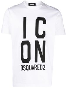 DSQUARED2 t-shirt en coton à logo imprimé - Blanc