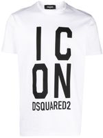 DSQUARED2 t-shirt en coton à logo imprimé - Blanc