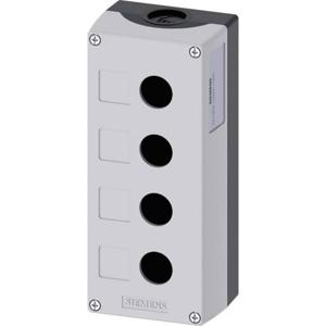 Siemens 3SU1804-0AA00-0AB1 Lege behuizing 4 inbouwplaatsen (l x b x h) 194 x 85 x 64 mm Zonder markering Grijs 1 stuk(s)