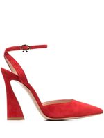 Gianvito Rossi escarpins Aura D'Orsay en daim - Rouge