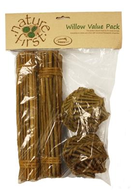 Happy Pet wilgen value pack 2 sticks / 2 ballen