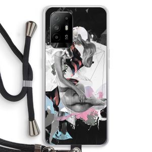 Camouflage de sommeil: Oppo A95 5G Transparant Hoesje met koord