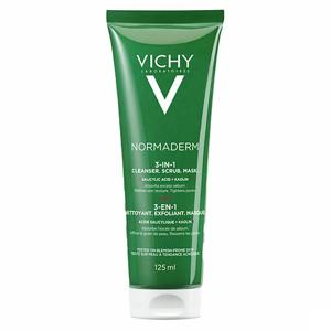 Vichy Normaderm 3-in-1 Reiniging/Scrub/Masker voor een Acne Gevoelige Huid 125ml