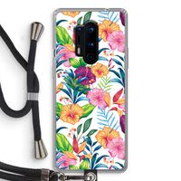 Tropisch 2: OnePlus 8 Pro Transparant Hoesje met koord