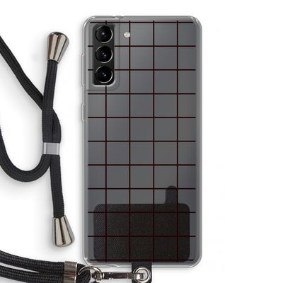 Rooster: Samsung Galaxy S21 Plus Transparant Hoesje met koord