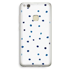 Blauwe stippen: Huawei Ascend P10 Lite Transparant Hoesje