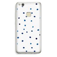 Blauwe stippen: Huawei Ascend P10 Lite Transparant Hoesje