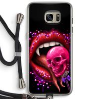 Dodelijk zoet: Samsung Galaxy S7 Edge Transparant Hoesje met koord