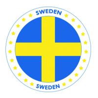 Viltjes met Zweden vlag opdruk