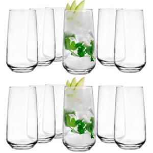 Longdrinkglazen - 18x - Tumblers - 430 ml - glas - waterglazen