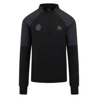 Cruyff Icon Trainingstrui 1/4-Zip Zwart Donkergrijs Goud