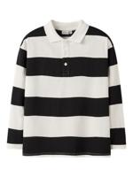 Name it winter polo t-shirt jongens - zwart - relaxed fit - NkmNutiva