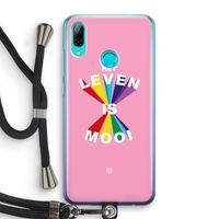 Het Leven Is Mooi: Huawei P Smart (2019) Transparant Hoesje met koord