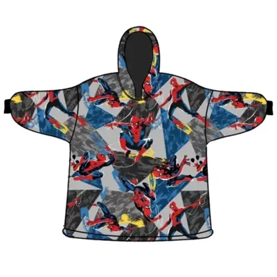 SpiderMan Hoodie Fleece deken, 7 - 14 jaar